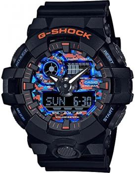 Casio Men&#39;s G-Shock Quartz Watch with Plastic Strap, Black, 26 (Model: GA-700CT-1AER)
