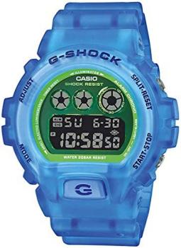 Casio Men&#39;s G-Shock Quartz Watch with Plastic Strap, Blue, 24 (Model: DW-6900LS-2ER)