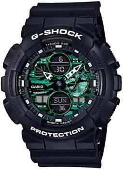 [Casio] Watch G-Shock Black and Green Series GA-140MG-1AJF Men&#39;s Black