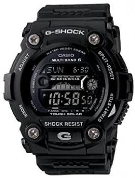 Casio Mens G-Shock G-Rescue Solar Atomic Black Resin Strap Watch GW7900B-1