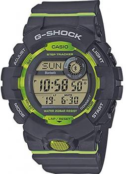 Casio G-Shock Men&#39;s GBD800-8 Bluetooth G-Squad Digital Watch, Grey/Lime Green (GRYLMGRN/8), One Size