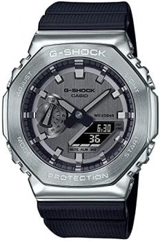 Casio GM-2100-1AJF G-Shock Men&#39;s Watch, Metal Cover, Black