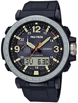 Casio Men&#39;s PRO TREK Stainless Steel Japanese-Quartz Watch with Resin Strap, Black, 23.77 (Model: PRG-600-1CR)