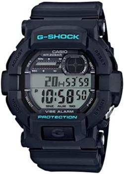 Casio GSHOCK Stainless Steel Quartz Watch with Resin Strap, Black, 21.4 (Model: GD350-1CR)