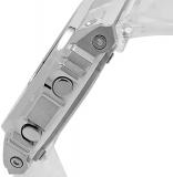 Casio Men's G-Shock Stainless Steel Quartz Watch with Plastic Strap, Clear, 22 (Model: GM-5600SCM-1ER)