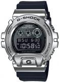 Casio Men's G-Shock Stainless Steel Quartz Watch with Plastic Strap, Black, 24 (Model: GM-6900-1ER)