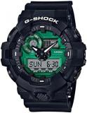 Casio Men's G-Shock Titanium Quartz Watch with Plastic Strap, Black, 27 (Model: GA-700MG-1AER)
