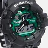 Casio Men's G-Shock Titanium Quartz Watch with Plastic Strap, Black, 27 (Model: GA-700MG-1AER)