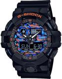Casio Men's G-Shock Quartz Watch with Plastic Strap, Black, 26 (Model: GA-70...