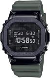 Casio Men&#39;s G-Shock Stainless Steel Quartz Watch with Plastic Strap, Green, 24 (Model: GM-5600B-3ER)