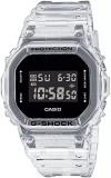 Casio Men&#39;s G-Shock Quartz Watch with Plastic Strap, Clear, 22 (Model: DW-5600SKE-7ER)