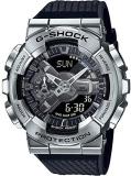 Casio Men&#39;s G-Shock Stainless Steel Quartz Watch with Plastic Strap, Black, 24 (Model: GM-110-1AER)