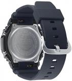 Casio Men's G-Shock Stainless Steel Quartz Watch with Plastic Strap, Black, 21 (Model: GM-2100B-4AER)