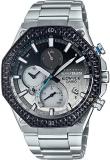 Casio Men's Edifice Scuderia Alpha Tauri Quartz Watch with Stainless Steel Strap, Silver, 24 (Model: EQB-1100AT-2AER)