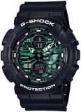 [Casio] Watch G-Shock Black and Green Series GA-140MG-1AJF Men's Black