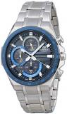 Casio Men's Edifice Quartz Watch with Stainless Steel Strap, Silver, 28.5 (M...