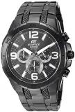 Casio Men&#39;s Edifice Stainless Steel Quartz Stainless-Steel-Plated Strap, Black, 27 Casual Watch (Model: EFR-538BK-1AVCF)