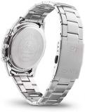 Casio Men's Edifice Quartz Watch with Stainless Steel Strap, Silver, 20 (Model: EFR-S567D-1AVUEF)