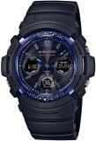 Casio AWG-M100SVB-1AJF AWG-M100 Series G-Shock Radio Solar Wristwatch, Limited Edition/Virtual Blue Series, Resin Band Watch Shipped from Japan 2021 Released