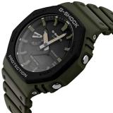 Casio Men's G-Shock Quartz Watch with Plastic Strap, Green, 25 (Model: GA-2110SU-3AER)