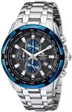 Casio Men&#39;s EF539D-1A2 Edifice Stainless Steel Analog Black Dial Chronograph Watch