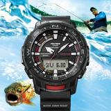 Casio Men's Pro Trek Bluetooth® Connected Angler Line Sports Watch with Resin Strap