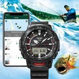 Casio Men's Pro Trek Bluetooth® Connected Angler Line Sports Watch with Resin Strap