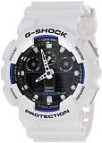 Casio Men's G-Shock GA100B-7A White Resin Quartz Watch