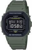 Men&#39;s Casio G-Shock Square Army Green Resin Strap Digital Watch DW5610SU-3