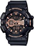 Casio XL G-Shock Quartz Sport Watch with Plastic Strap, Black, 18.3 (Model: GA-400GB-1A4)