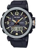 Casio Men&#39;s PRO TREK Stainless Steel Japanese-Quartz Watch with Resin Strap, Black, 23.77 (Model: PRG-600-1CR)