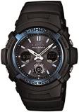 Casio Men&#39;s G-SHOCK Stainless Steel Quartz Watch with Resin Strap, Black, 21 (Model: AWG-M100A-1ACR)