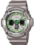 G-Shock Men's GA200SH Metallic Colors Series Quality Watch - Grey/Green Face