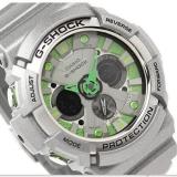 G-Shock Men's GA200SH Metallic Colors Series Quality Watch - Grey/Green Face