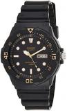 Casio Men&#39;s MRW200H-1EV Black Resin Quartz Watch with Black Dial