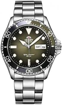 Orient Automatic Watch for Men, Kamasu II Dive Watch for Outdoor Activities Wrist Watch Black, Bi-Colour Rotating Bezel Stainless Steal Sports Gift for him RA-AA0810N19B
