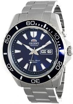 Orient #FEM75002D Men's Mako XL Stainless Steel Blue Dial Automatic Dive Watch