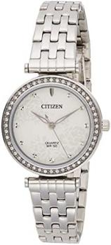 Citizen Quartz Crystal White Dial Ladies Watch ER0211-52A