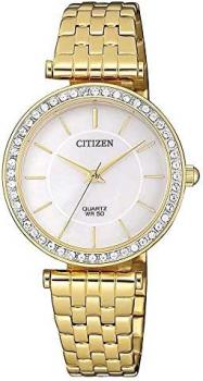 Citizen Quartz Crystal Mother of Pearl Dial Ladies Watch ER0212-50D
