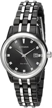 Citizen Women's EW2398-58E Diamond Analog Display Japanese Quartz Two Tone Watch