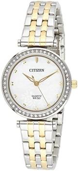 Citizen Quartz Crystal Mother of Pearl Dial Ladies Watch ER0214-54D