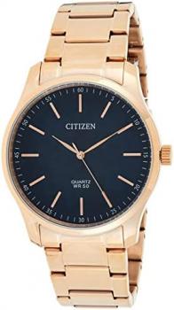 Citizen Quartz Blue Dial Rose Gold-Tone Men's Watch BH5003-51L