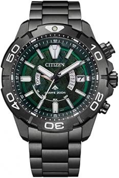 Citizen Watch AS7146-58W [PROMASTER Eco Drive Radio Clock Light in Black 2022 Green Edition] Watch Shipped from Japan