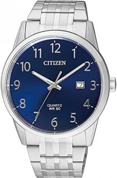 Citizen Mens Analogue Quartz Watch with Stainless Steel Strap BI5000-52L, Silver, One Size, Bracelet