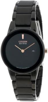 Citizen Women's GA1055-57F Eco-Drive &#34;Axiom&#34; Black Stainless Steel Watch