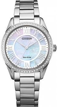 Citizen Women's Eco-Drive Dress Classic Arezzo Diamond Watch, 3-Hand and Sapphire Crystal