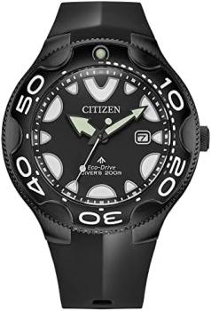 Citizen Men's Eco-Drive Special Edition Promaster Sea Orca Black Stainless Steel with Black Polyurethane Strap, ISO Compliant (Model: BN0235-01E)