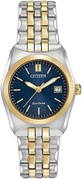 Citizen Ladies' Classic Corso Eco-Drive Watch, Stainless Steel, 3-Hand Date, Luminous Hands