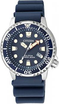 Citizen Women's Analogue Quartz Watch with Plastic Strap EP6051-14L, Blue/Blue, Strap