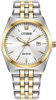 Citizen Men's Classic Corso Eco-Drive Watch, 3-Hand Date, Luminous Hands and Markers, Two-Tone Stainless Steel